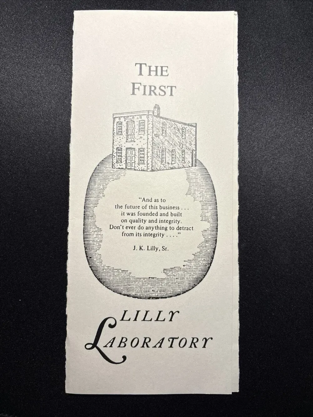 Vintage Eli Lilly Laboratories 1930 The First Drug Medical Research Indianapolis